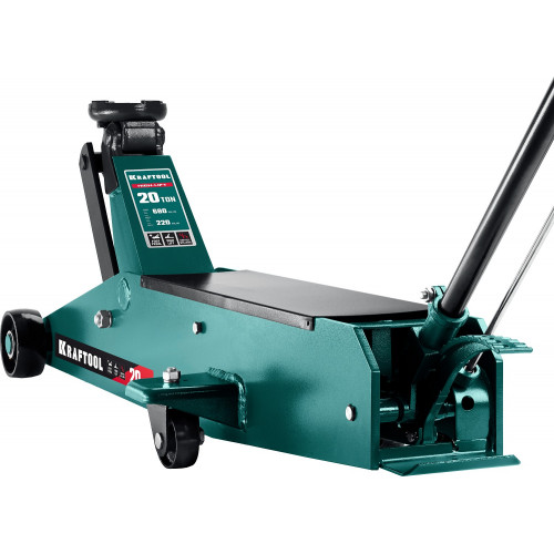 KRAFTOOL HIGH-LIFT, 20 т, 220 - 680 мм, для тяжелой техники, подкатной домкрат (43455-20)