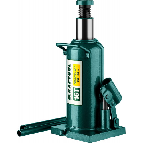KRAFTOOL KRAFT-LIFT, 16 т, 230 - 460 мм, бутылочный гидравлический домкрат (43462-16)
