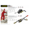STAYER MAXPull, 2 т, 3 м, ручная рычажная лебедка (4310-2)