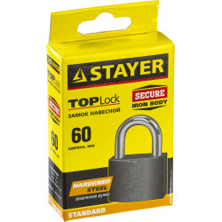 STAYER 60 мм, навесной замок (37160-60)