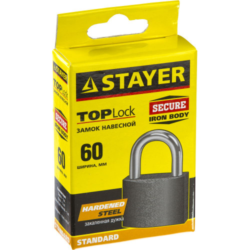 STAYER 60 мм, навесной замок (37160-60)