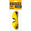 STAYER MX-9, открытого типа, желтые, защитные очки с двухкомпонентными дужками (110491)