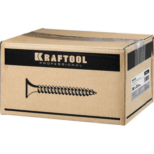 KRAFTOOL СГМ, 30 х 3.5 мм, фосфатированное покрытие, 6500 шт, саморез гипсокартон-металл (3001-30)