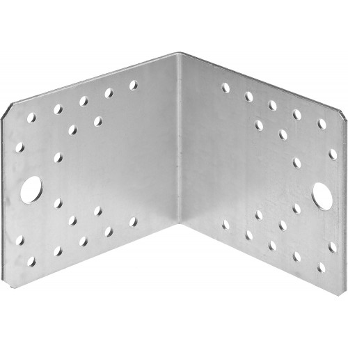 ЗУБР УК-2.0, 90 x 105 x 105 x 2 мм, цинк, крепежный уголок (310126-90-105)