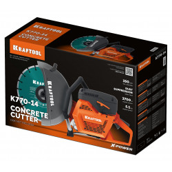 KRAFTOOL 3700 Вт, 350 мм, без диска, бензорез по бетону (бетонорез) (K770-14)