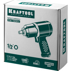 KRAFTOOL PW-1300c, 1/2″, 1300 Н·м, ударный пневматический гайковерт (64205)