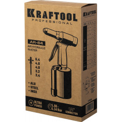 KRAFTOOL AR-64, 2.4-6.4 мм, пневматический заклепочник (31185)