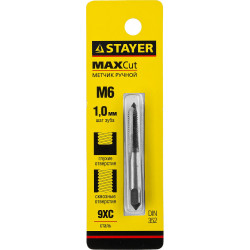 STAYER M6 х 1, одинарный метчик для сквозных и глухих отверстий (28021-06-1.0)