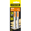 STAYER T101AO, 2 шт, 50 мм / 1.4 мм, T-хвост., HCS сталь, фигурный рез по ламинату/фанере, полотна для лобзика, Professional (15992-1.3)