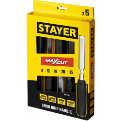 STAYER Max-Cut, 5 предм., набор стамесок (1820-H5)