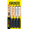 STAYER Max-Cut, 4 предм, набор стамесок (1820-H4)