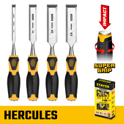 STAYER Hercules, 4 предм, набор стамесок-долот, Professional (18205-H4)