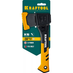 KRAFTOOL X5, 440/620 г, в чехле, 230 мм, универсальный топор (20660-05)