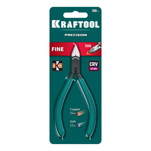 KRAFTOOL Precision, чистый рез 108 мм, прецизионные бокорезы (220017-6-10)