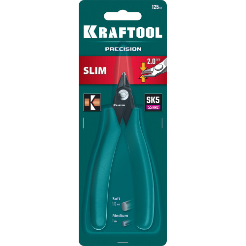 KRAFTOOL Kraft Mini, 125 мм, прецизионные бокорезы (220017-4-12)