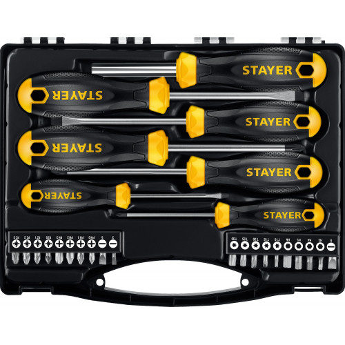 STAYER Hercules-K27, 27 предм., набор отверток с насадками (25827)
