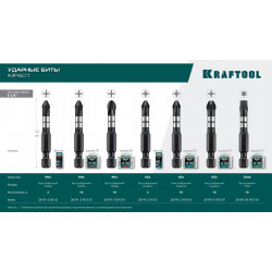 KRAFTOOL Impact PH2, 50 мм, 2 шт, ударные биты (26191-2-50-S2)
