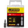 STAYER ProFix PH1 25 мм, 10 шт, набор бит, Professional (26201-1-25-10)