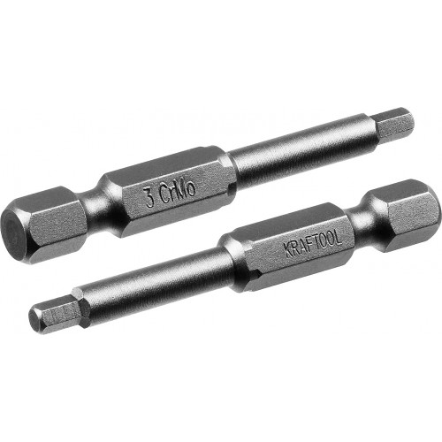 KRAFTOOL X-Drive Hex 3, 50 мм, 2 шт, торсионные биты (26127-3-50-2)