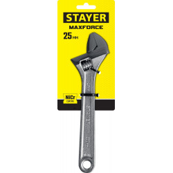 STAYER MAXFORCE, 200/25 мм, разводной ключ (2725-20)