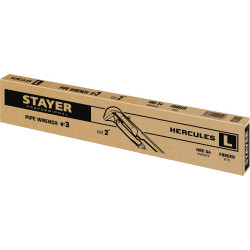 STAYER Hercules-L, №3, 2″, 560 мм, трубный ключ с прямыми губками (27331-3)