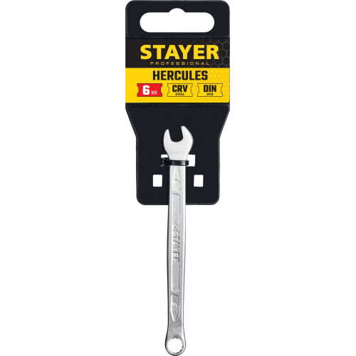 STAYER HERCULES, 6 мм, комбинированный гаечный ключ, Professional (27081-06)