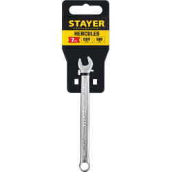 STAYER HERCULES, 7 мм, комбинированный гаечный ключ, Professional (27081-07)