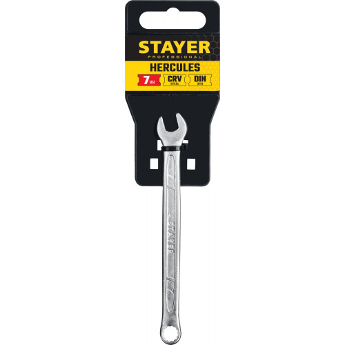 STAYER HERCULES, 7 мм, комбинированный гаечный ключ, Professional (27081-07)