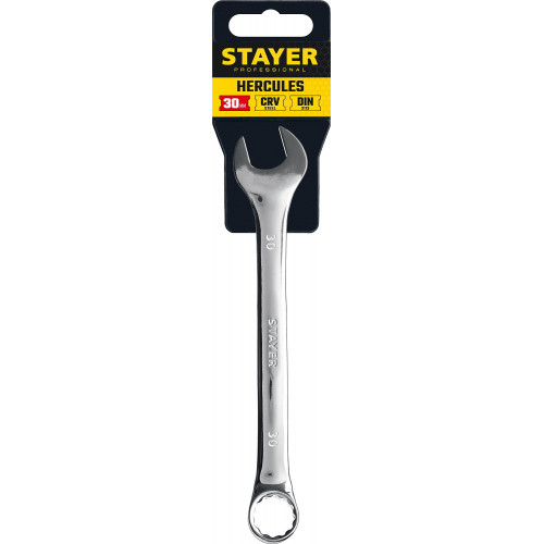 STAYER HERCULES, 30 мм, комбинированный гаечный ключ, Professional (27081-30)