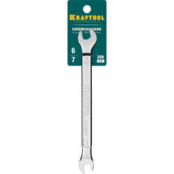KRAFTOOL 6 х 7 мм, рожковый гаечный ключ (27033-06-07)