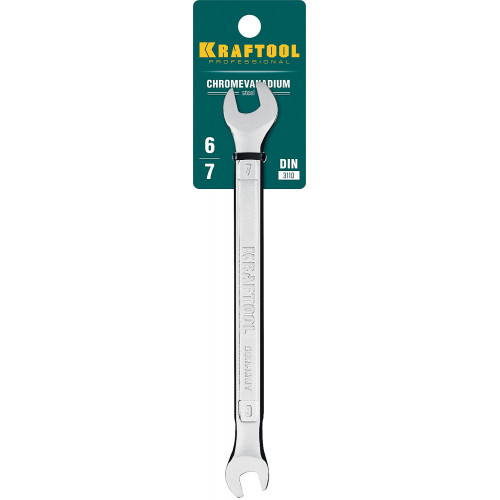 KRAFTOOL 6 х 7 мм, рожковый гаечный ключ (27033-06-07)