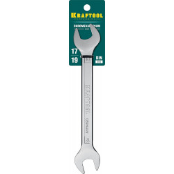 KRAFTOOL 17 х 19 мм, рожковый гаечный ключ (27033-17-19)