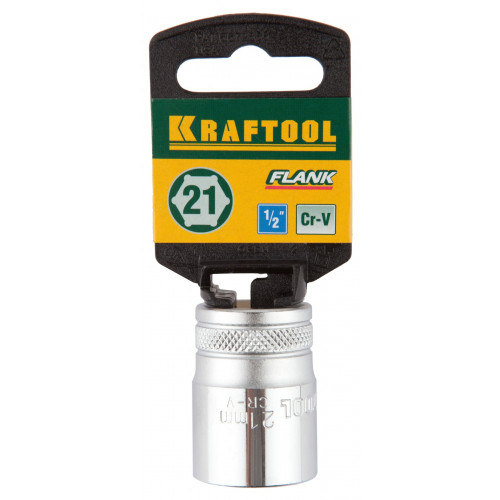 KRAFTOOL FLANK, 1/2″, 21 мм, торцовая головка (27805-21)