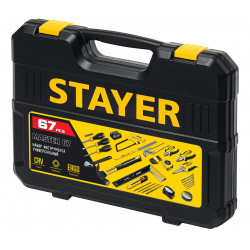 STAYER Master-67 67 предм., Универсальный набор инструмента для дома (22055-H67)