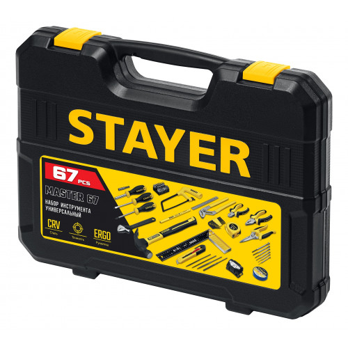 STAYER Master-67 67 предм., Универсальный набор инструмента для дома (22055-H67)