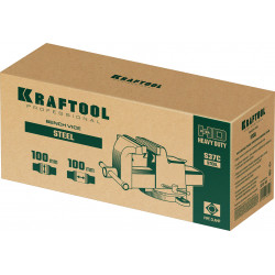 KRAFTOOL STEEL, 100 мм, стальные слесарные тиски (32701-100)