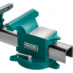 KRAFTOOL STEEL, 100 мм, стальные слесарные тиски (32701-100)