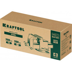 KRAFTOOL STEEL, 200 мм, стальные слесарные тиски (32701-200)