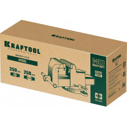 KRAFTOOL STEEL, 250 мм, стальные слесарные тиски (32701-250)