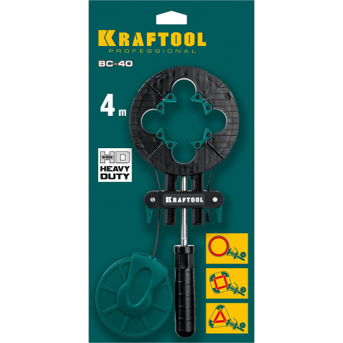 KRAFTOOL BC-40, 4 м, ременная струбцина (32207-1)