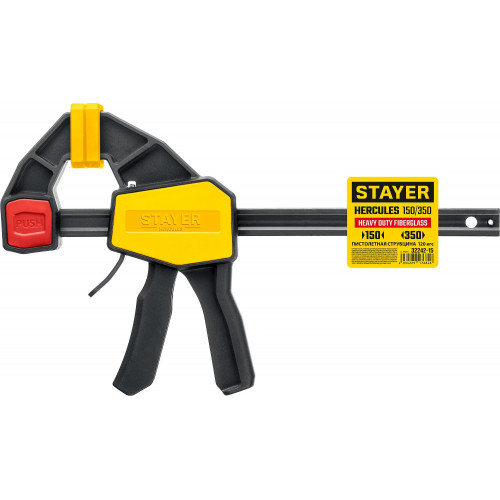 STAYER Hercules, 150/330 мм, пистолетная струбцина, Professional (32242-15)