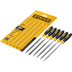 STAYER 150 мм, 6 предм., набор надфилей, Professional (16010-H6)