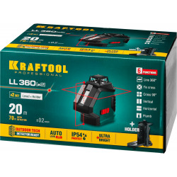 KRAFTOOL LL360 #2, лазерный нивелир (34645-2)