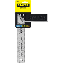 STAYER 250 мм, столярный угольник, Professional (3431-25)
