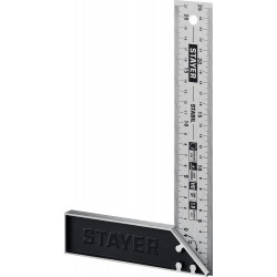STAYER 250 мм, столярный угольник, Professional (3431-25)