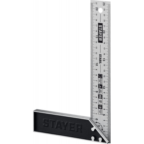 STAYER 250 мм, столярный угольник, Professional (3431-25)