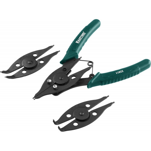 KRAFTOOL Universal 6-in-1, внешний/внутренний, съемник стопорных колец (22811)