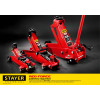 STAYER R-33 RED FORCE, 3 т, 135 - 400 мм, подкатной домкрат с увеличенным подъемом, Professional (43154-3)