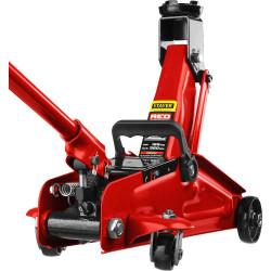STAYER R-22 RED FORCE, в кейсе, 2 т, 125 - 320 мм, подкатной домкрат для легковых а/м, Professional (43152-2-K)