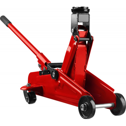 STAYER R-22 RED FORCE, в кейсе, 2 т, 125 - 320 мм, подкатной домкрат для легковых а/м, Professional (43152-2-K)